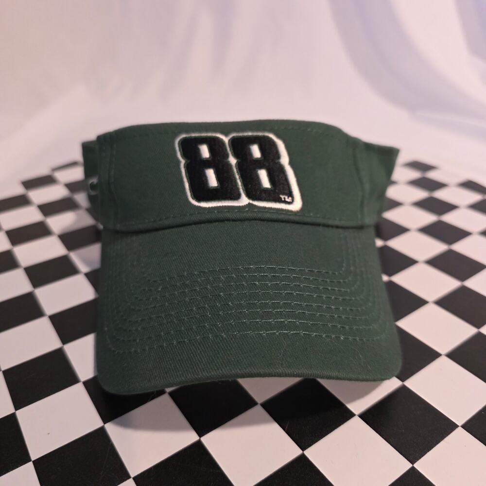Dale Earnhardt Jr NASCAR #88 Winners Circle Green Ladies Sun Visor Hat‎